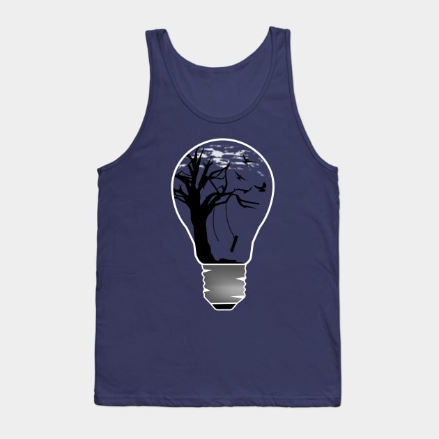 Light Bulb Tree Tank Top by Nomich